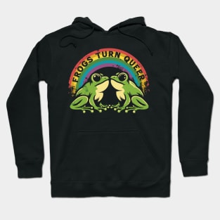 Frogs Turn Queer Hoodie